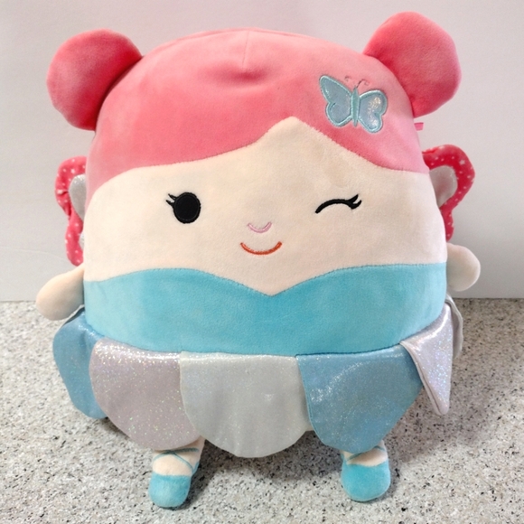 Squishmallow Kelly Toys Miss Maxine Fairy Butterfly Plush Animal Stuffed Toy 12" - Picture 1 of 8